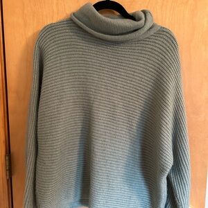 Turtleneck Knit Sweater in Sage Green